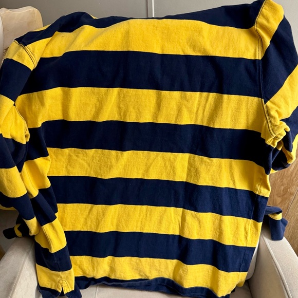 Polo by Ralph Lauren  Yellow and Blue Striped Rugby Shirt - Picture 2 of 2